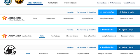 This image shows different executions of the same page navigation.