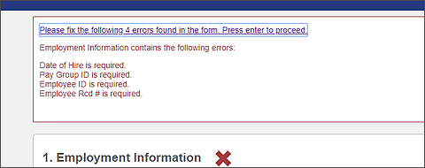 Image shows form error and how easy it is to fix with assistive technology, like JAWs.
